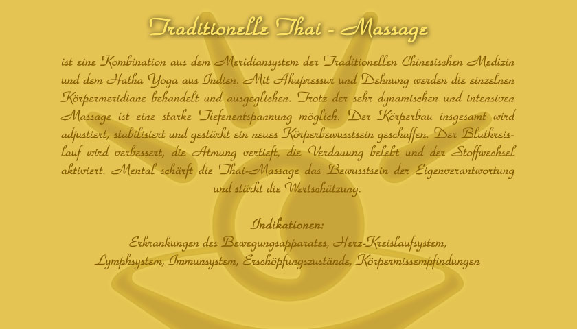 Traditionelle Thai Massage